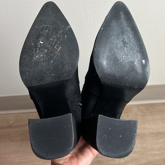 Steve Madden Women’s Faux Suede Pointed Toe Over-The-Knee Black Boots Size 7 - Picture 15 of 17